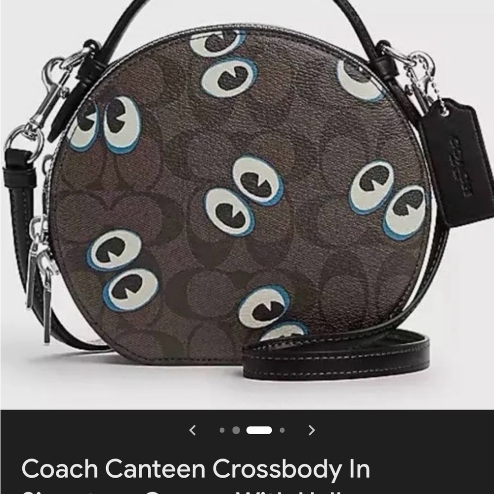 Coach Round Crossbody Bag with Eye Design